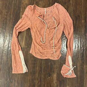 Free people lace blouse